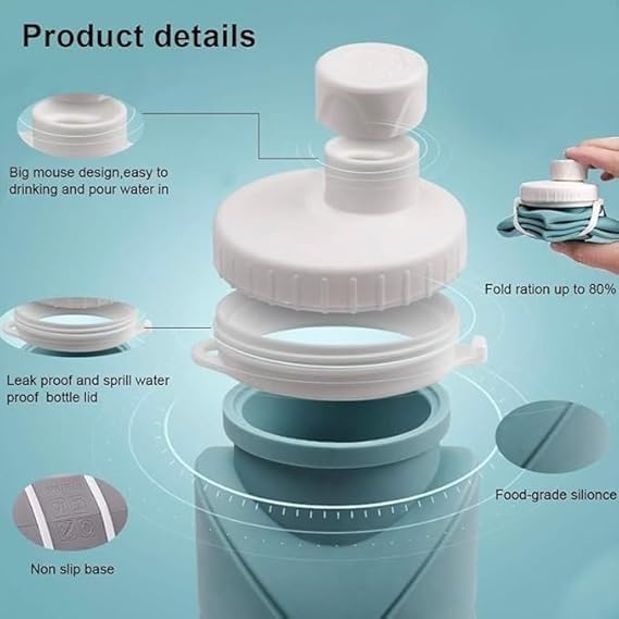 Foldable Silicone Water Bottle-1000ml
