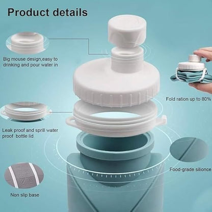 Foldable Silicone Water Bottle-1000ml