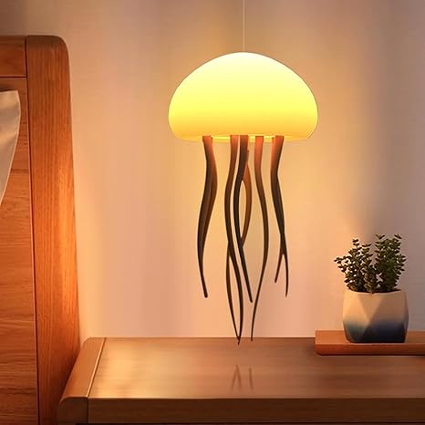 Silicone Jellyfish Decorative LED Lamp