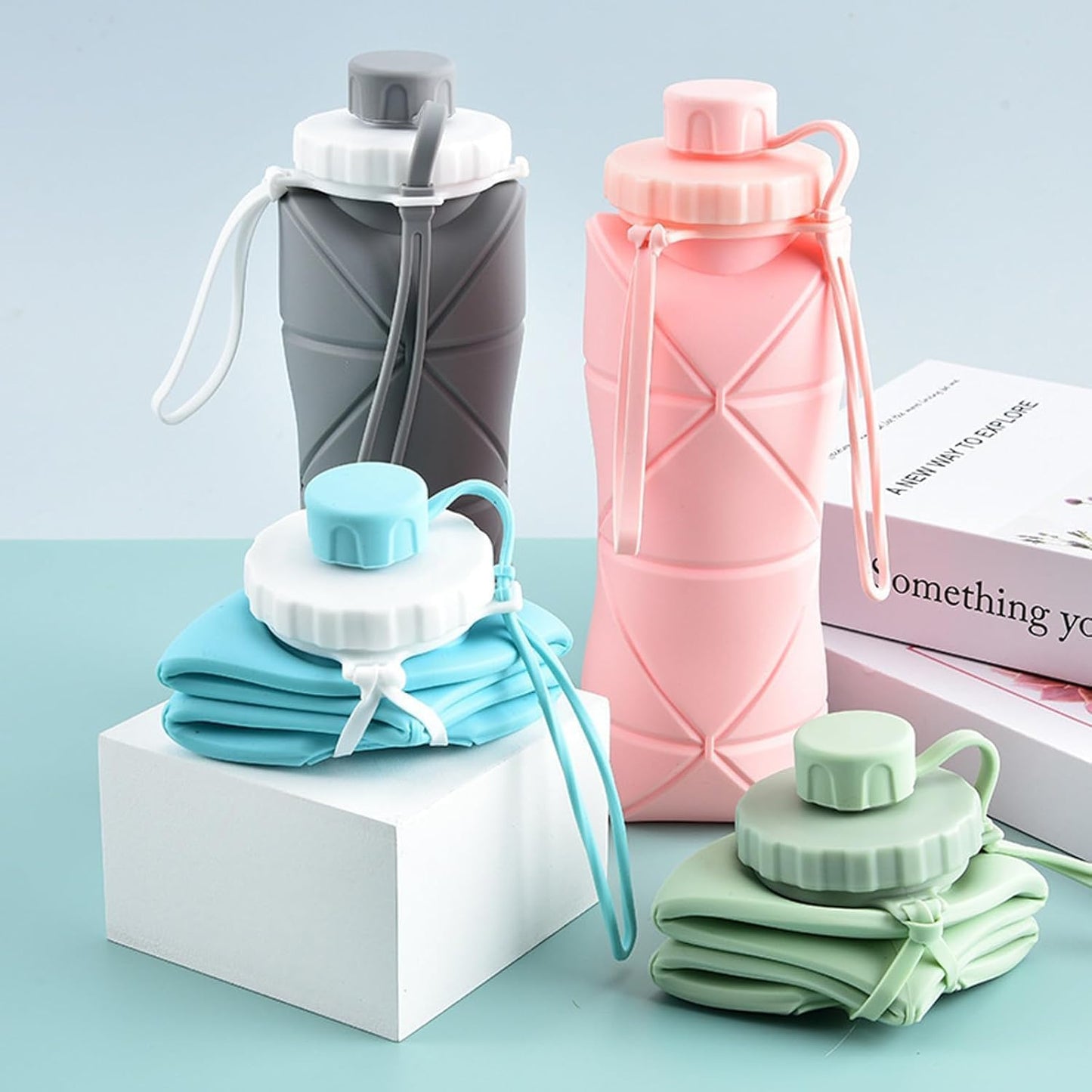 Foldable Silicone Water Bottle-1000ml