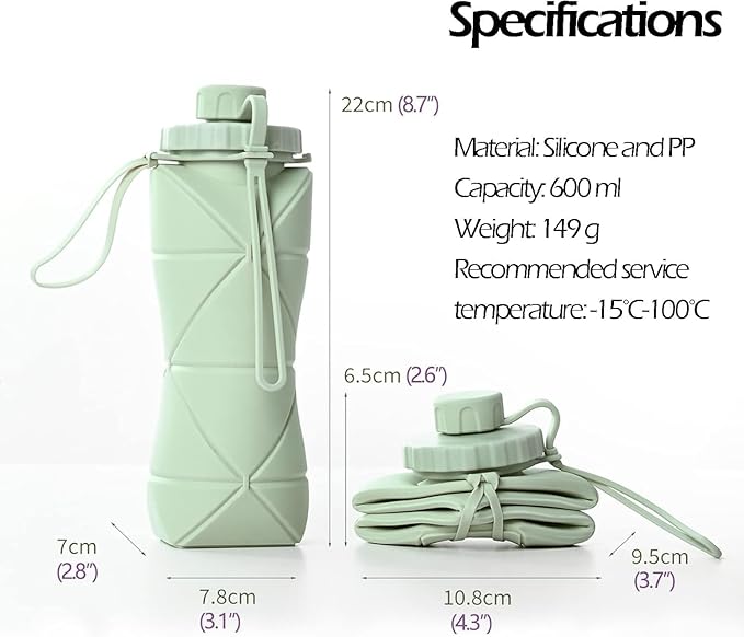 Foldable Silicone Water Bottle-1000ml