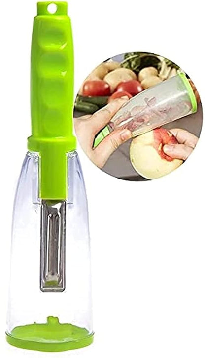 Smart Multifunctional Vegetable &amp; Fruit Peeler with Container.